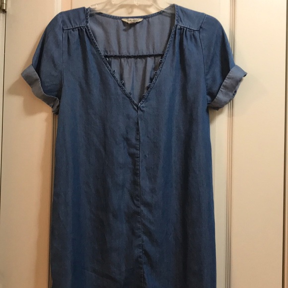 Lucky Brand denim style shift dress size XS - Picture 5 of 8
